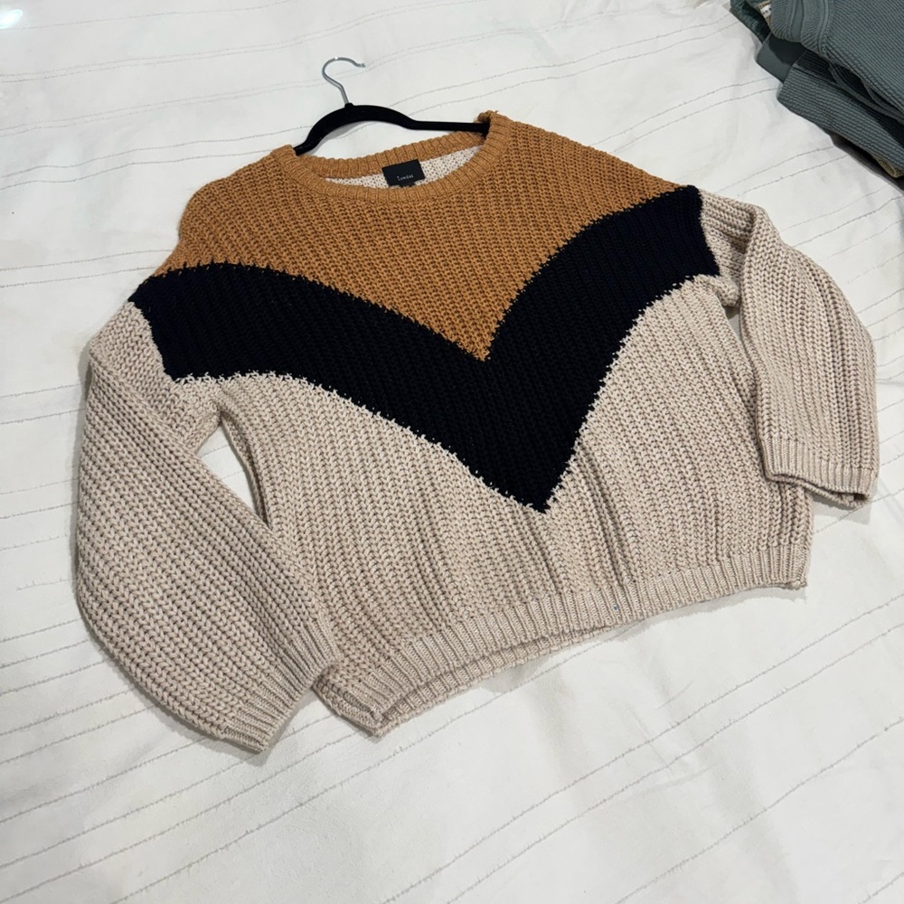 Neutral Multi Color Sweater